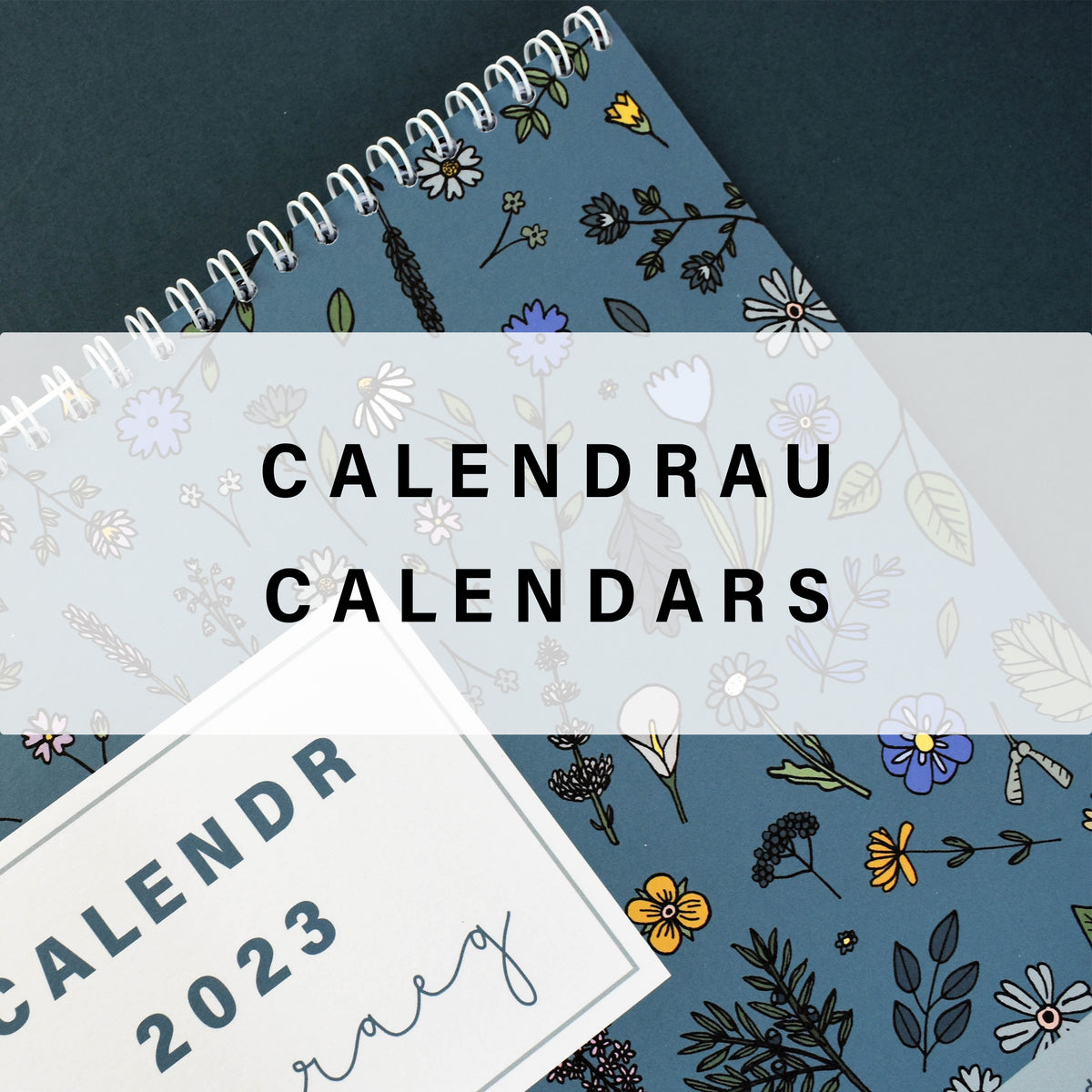 Calendr A4 Cymraeg 2024 Blodeuog AMHERFFAITH Welsh 2024 Calendar A4 