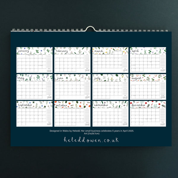 English Botanical 2025 Calendar - PRE-ORDER